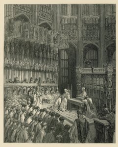 Binnenlandse mening van de Abdij van Westminster door Gustave Dore